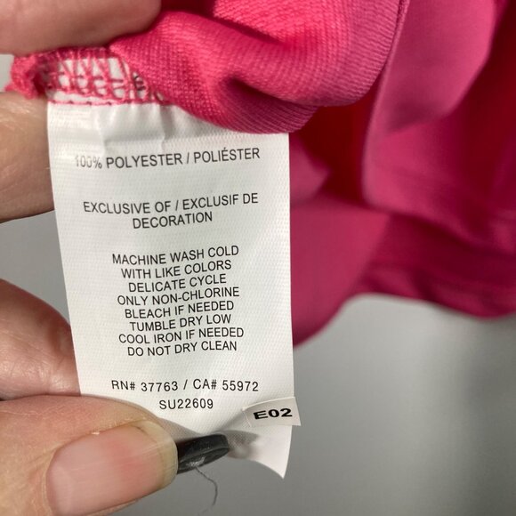 Mens PGA Tour Airflux Golf Polo Shirt Pink Flambe M NWT Polyester - Picture 9 of 10